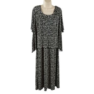 Studio 1940 Black and White Maxi Dress